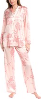 2Pc Silk Pajama Pant Set 
