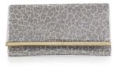 Thumbnail for your product : Jimmy Choo Maia Leopard-Print Glittered-Fabric Clutch