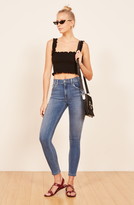 Thumbnail for your product : Reformation Leonore Smock Crop Top