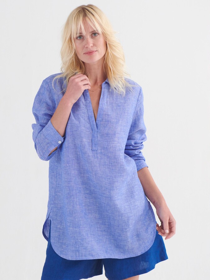 NRBY Chrissie Linen Shirt - ShopStyle Tops