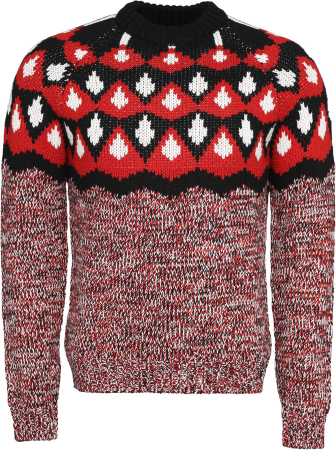prada jacquard sweater