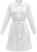 Thumbnail for your product : Norma Kamali Boyfriend Cotton-poplin Shirt Dress - White