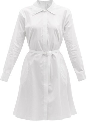 Norma Kamali Boyfriend Cotton-poplin Shirt Dress - White