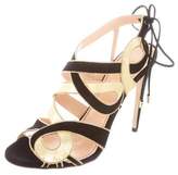 Thumbnail for your product : Jerome C. Rousseau Suede Cinoche Sandals w/ Tags