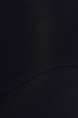 David Koma Cropped cold-shoulder crepe top