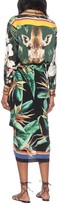 Thumbnail for your product : Dolce & Gabbana Printed stretch-silk wrap skirt