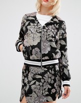 Thumbnail for your product : ASOS Bomber In Floral Jacquard Co-ord