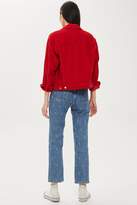 Thumbnail for your product : Topshop Womens Mid Blue 'Girl Boy' Embroidered Jeans - Mid Stone