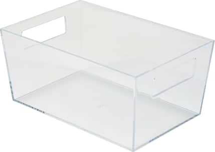 Simplify 11.5" Medium Clear Storage Bin