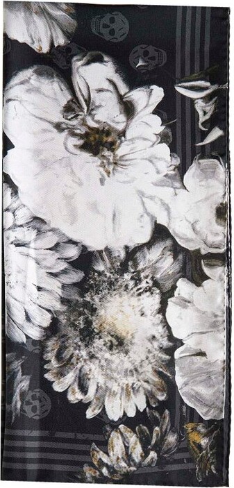 Alexander McQueen Floral Print Scarf ShopStyle Scarves Wraps