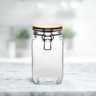 Amici Home Kitchen Supplies Glass Canister, Metal Lid For Kitchen