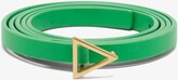 Thumbnail for your product : Bottega Veneta Triangle-buckle Leather Belt - Green
