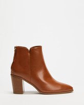 Thumbnail for your product : Spurr Women's Brown Heeled Boots - Jimmy Ankle Boots - Size 5 at The Iconic