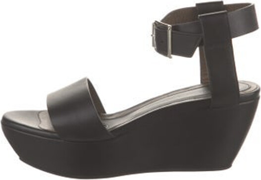 Marni Leather Sandals Black Platform Buckle Closure at Ankles Unfortunately, due to restrictions, this item may not be eligible for shipping in all areas.