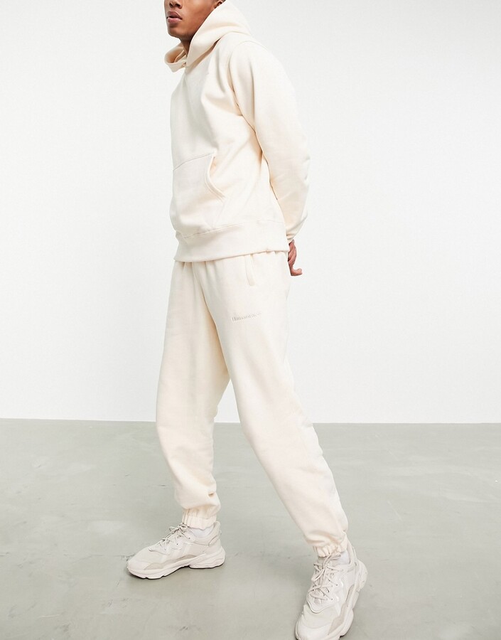 adidas x Pharrell Williams premium sweatpants in ecru - ShopStyle  Activewear Pants
