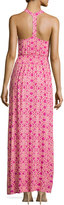 Thumbnail for your product : Laundry by Shelli Segal Twist-Front Geo-Print Maxi Dress, Rose Violet