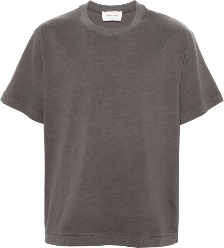 atomo factory distressed-finish cotton T-shirt