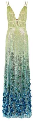 Jenny Packham Strappy Sequin Gown
