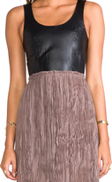 Thumbnail for your product : Blaque Label Leather Detailed Backless Dress