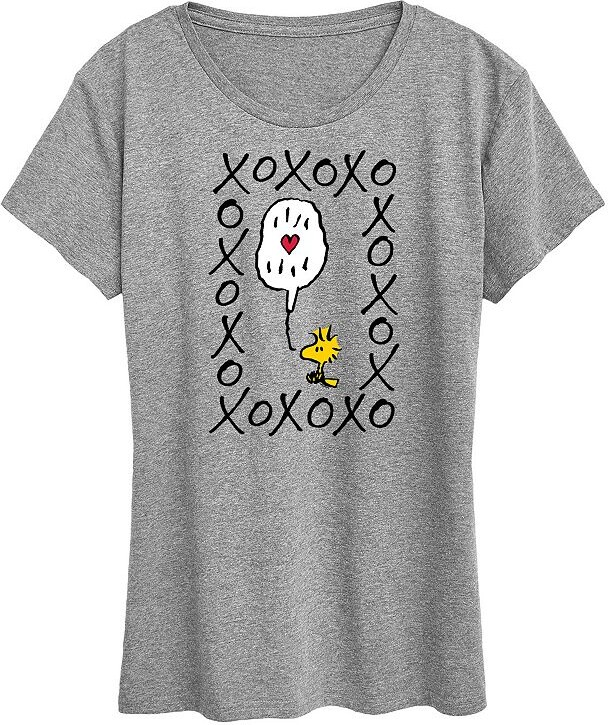 Licensed Character Women's Peanuts Woodstock XOXO Graphic Tee