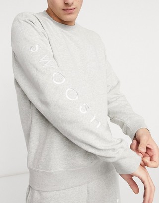 nike swoosh grey jumper