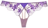 Thumbnail for your product : Fleur Du Mal Lace embroidered thong