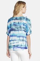 Thumbnail for your product : Chaus Crochet Trim Tie Dye Tie Front Top