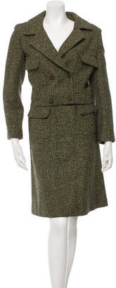 Chanel Tweed Double-Breasted Skirt Suit