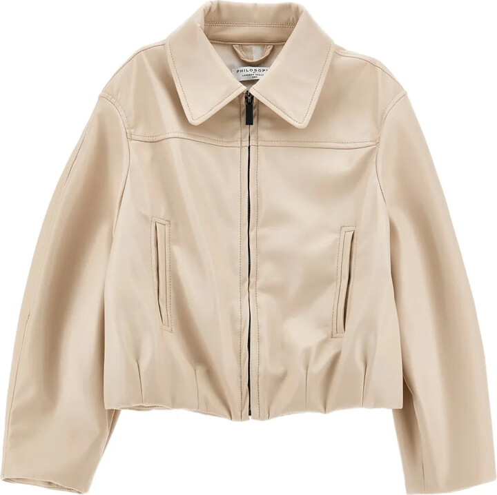 Philosophy di Lorenzo Serafini Kids Collared-Zipped Jacket