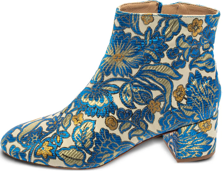 Tory Burch Pre-Owned 50mm Brocade-Effect Boots