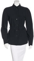 Thumbnail for your product : Akris Wool Belted Button-Up