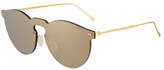 Thumbnail for your product : Illesteva Leonard Mirrored Mask Sunglasses, Bronze