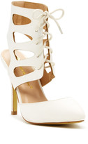 Thumbnail for your product : Chase & Chloe Doreen Lace-Up Cutout Pump