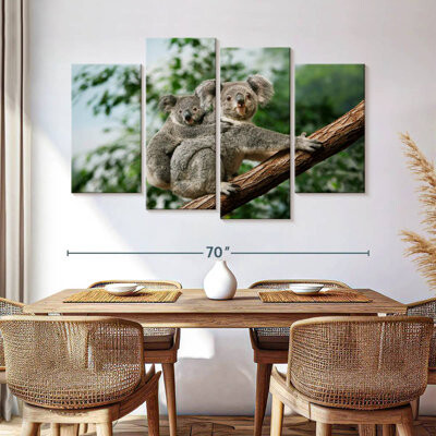 Ebern Designs Brampt Female Carrying Young Koala