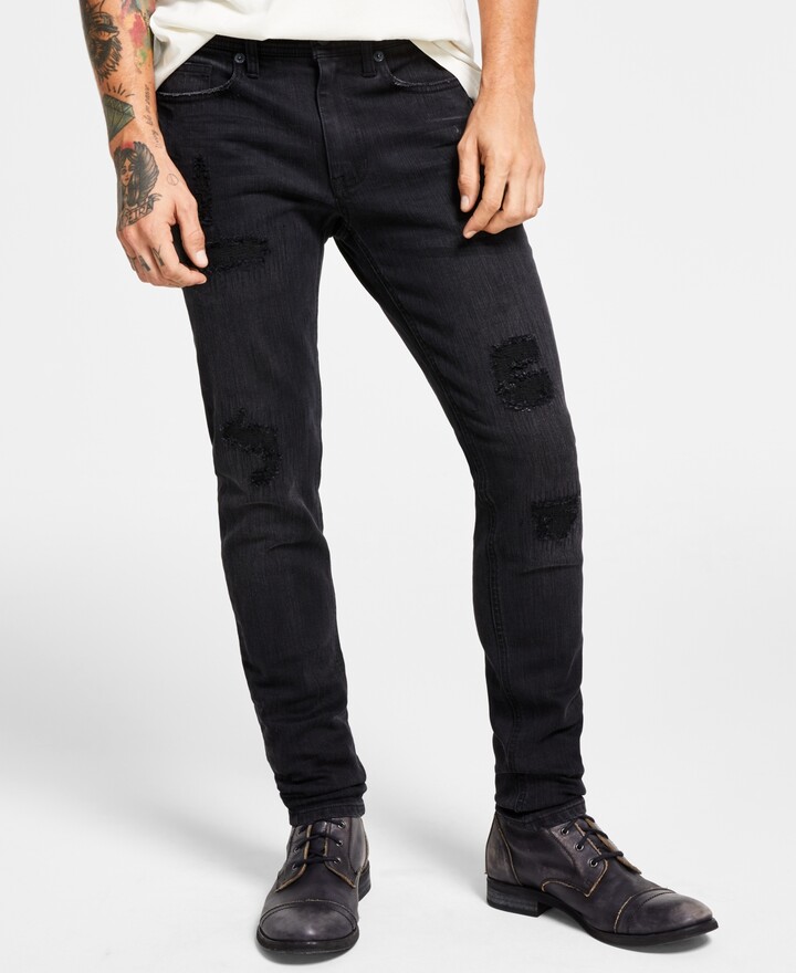 Designer Men's Jeans Pants Stretch Slim Fit Clubwear W29-W36 New King Brothers