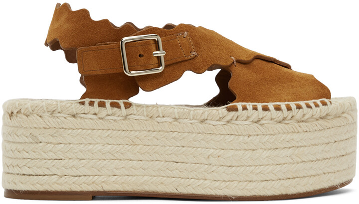 tan platform sandals