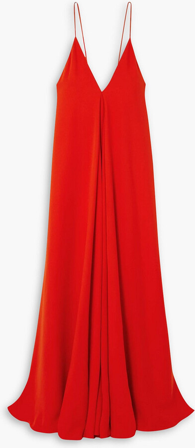 Silk-crepe gown