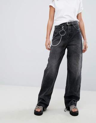 Cheap Monday 90s Wide Leg Fit Jean with Chain