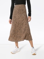Thumbnail for your product : Reformation Bea leopard-print skirt
