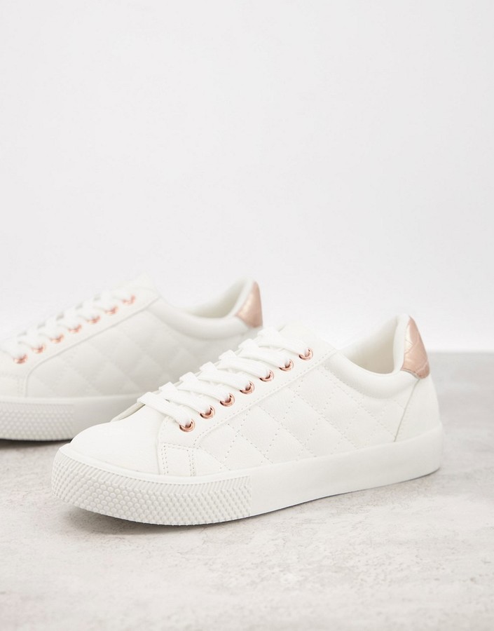 new look white trainers ladies