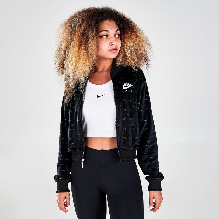 Nike Women's Air Full-Zip Velour Jacket - ShopStyle