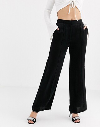 UNIQUE21 relaxed wide leg trousers in shimmer co-ord