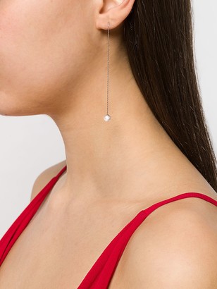 Redline 18kt white gold Sensuelle akoya pearl chain earrings