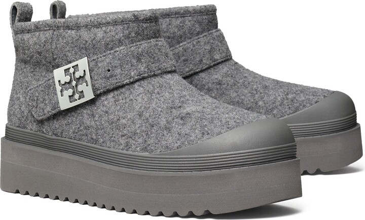 Tory Burch Mellow Genuine Shearling Lined Platform Boot