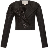 Thumbnail for your product : Antonio Berardi Embroidered Check Jacquard Jacket