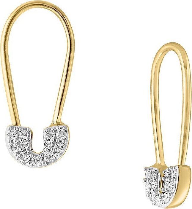 Effy ENY 14K Goldplated Sterling Silver TCW Diamond Drop