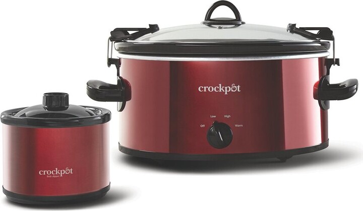 Crock Pot Crock-Pot 6-Quart Cook & Carry Slow Cooker, Manual With Little  Dipper Warmer - ShopStyle Air & Deep Fryers