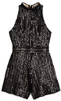 Thumbnail for your product : Miss Behave Girls Girls' Katya Sequin Romper - Big Kid