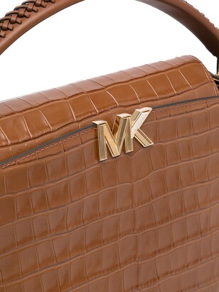 MICHAEL Michael Kors Karlie crocodile-embossed leather satchel