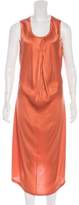 Thumbnail for your product : Saint Laurent Silk Midi Dress